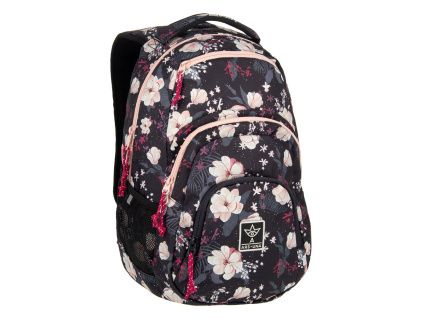 Ars Una Student Backpack Flowery Black AU2