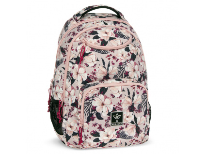 Ars Una Student Backpack Flowery Pink AU6