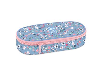 Ars Una Oval Pencil Case Pearl Blossom Blue