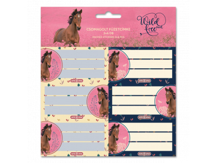 Ars Una Notebook Label Wild and Free