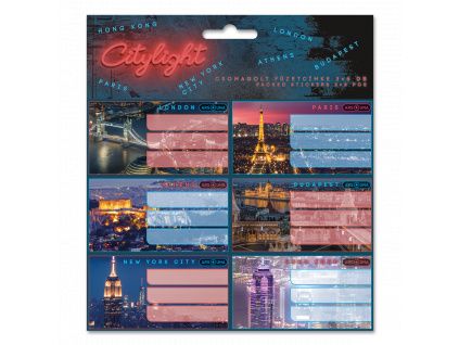 Ars Una Notebook Name Labels City Light