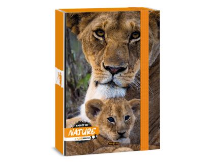 Ars Una Heftbox nature Tiger A4