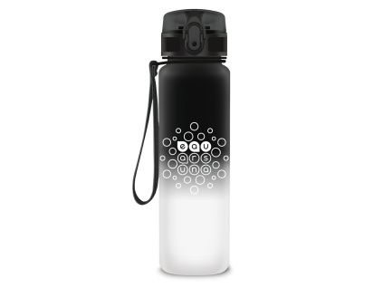 Fľaša matná 600 ml čiernobiela