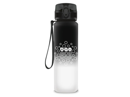 Láhev matná 600 ml černobílá