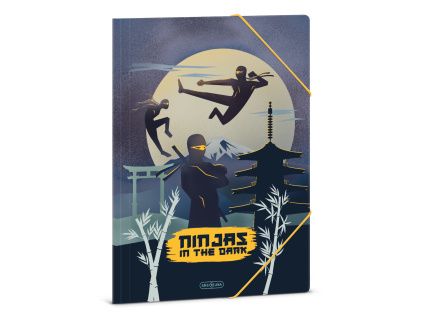 Ars Una Notebook Folder A4 Ninjas in the Dark