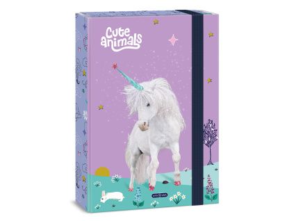 Ars Una Notebook Box A4 Cute Animals - unicorn