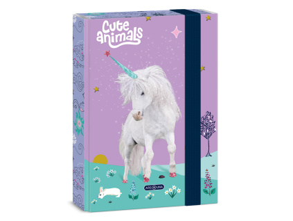 Box na sešity A5 Cute Animals - jednorožec