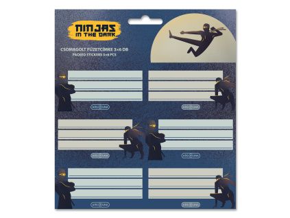 Ars Una Notebook Name Labels Ninjas in the Dark