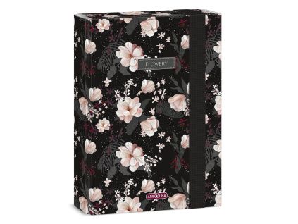 Box na zošity A5 Flowery Black