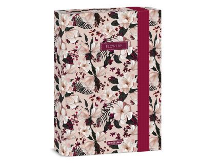 Ars Una Notebook Box A5 Flowery Pink