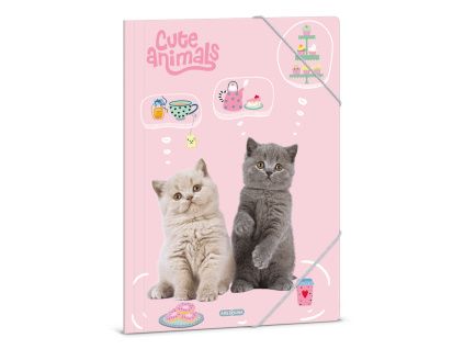 Ars Una Notebook Folder A4 Cute Animals - tea party