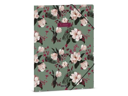 Ars Una Notebook Folder A4 Flowery Green