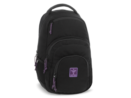 Ars Una Student Backpack Cordura Black-Violet 26 AU-2