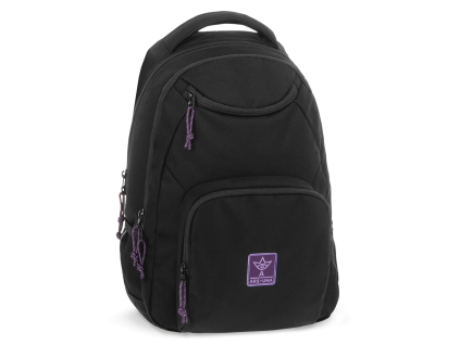 Ars Una Student Backpack Cordura Black-Violet 26 AU-6