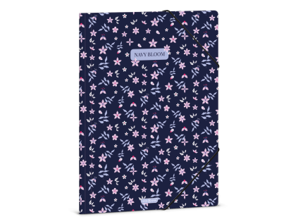 Ars Una Heftmappe A4 Navy Bloom