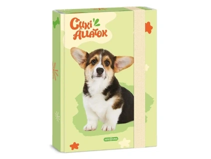 Ars Una Notebook Box A5 Cute Animals - crossbreed Welsh korgiho a buldoka