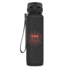 Láhev matná 1000 ml motivační tmavá šedá