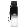 Ars Una Matt motivational Water Bottle 1000 ml black and white