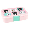 Svačinový box Think Pink kočky dělený velký