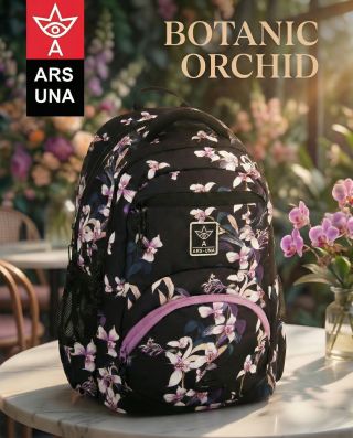 🎒🌸 Objevte ergonomický batoh ARS UNA z kolekce Orchideje 25! Perfektní pro školáky od 3. třídy až po střední školu. Nabízí...
