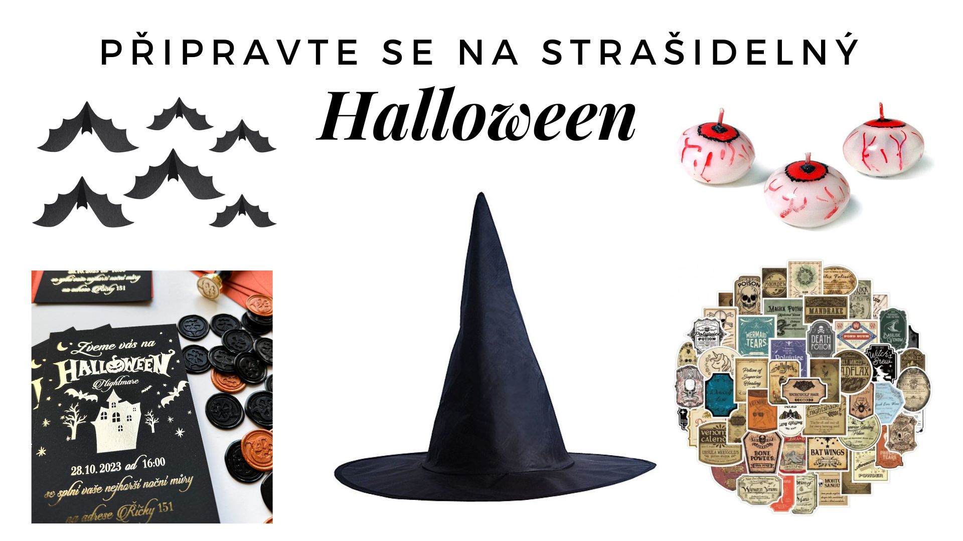 Halloweenské dekorace