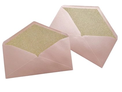 Obálka DL - Glitrový metalický vklad - Zlatá