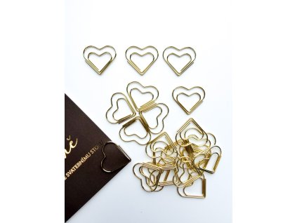 Kancelářské sponky - Srdce
