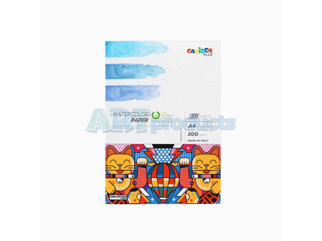 carioca plus watercolor paper a4 20 sheets