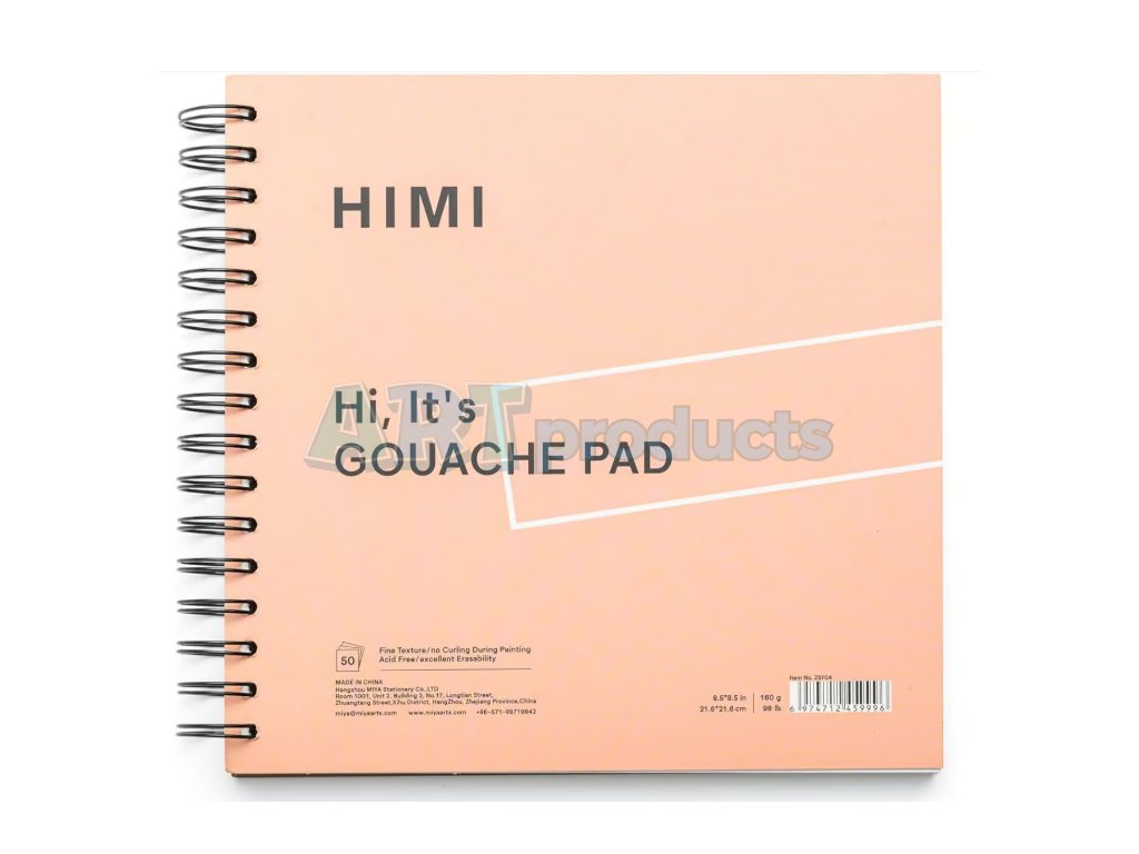 HIMI blok pro malbu kvašovými barvami –21,5 x 21,5 cm – 50 listů