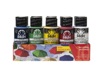 FolkArt Multi-Surface základní sada akrylových barev pro různé povrchy