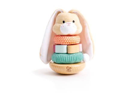 E0107 HAPE - Skládací pyramida Zajíček