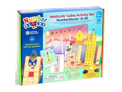 Learning Resources - Sada aktivit s kostkami MathLink® Numberblocks® 21–30
