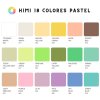 HIMI kvašové barvy - Jelly Cup Gouache Set - 18 Colours - Pastel Edition