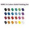 HIMI akvarelové barvy - Solid - 24 Colours in Pans (Pink Edition)