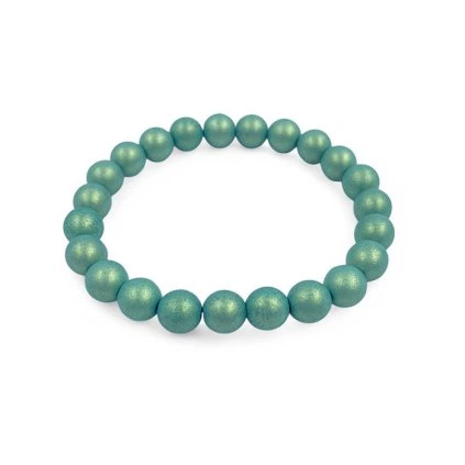 Náramek skleněné perle BLOSSOM - emerald