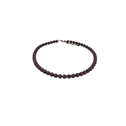 Náhrdelník skleněné perle TWILIGHT - deep plum