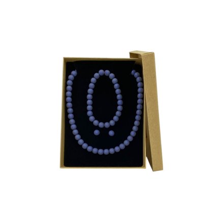 Set skleněné perle TWILIGHT - moonlight blue