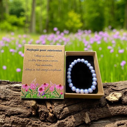 Náramek pro nejlepší asistentku - luční kvítí 2, blue bell