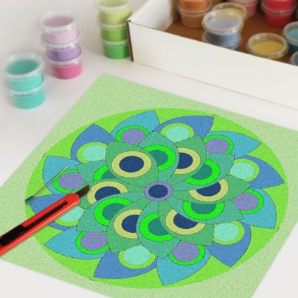 mandala A008 (Velikost 50 x 50 cm)