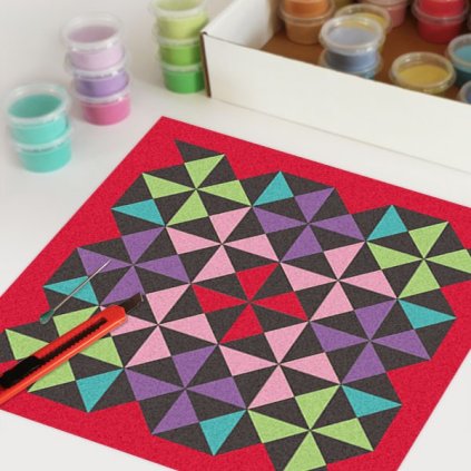 Crazy Triangles (Velikost 30x30cm)