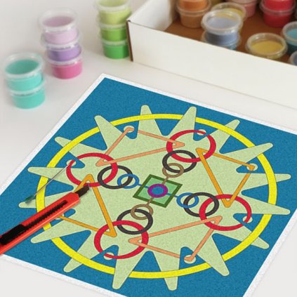 mandala A031 (Velikost 30x30cm)