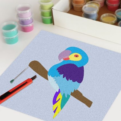 Papoušek (Velikost 21x30cm)