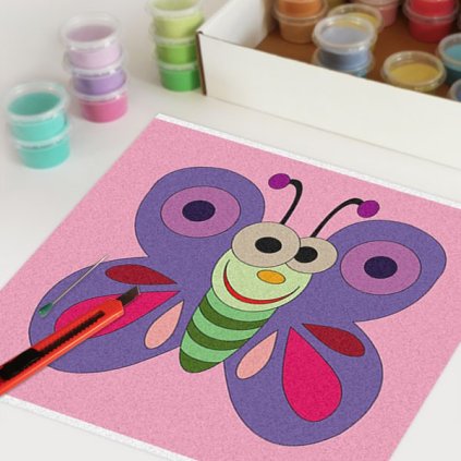 Motýlek 2 (Velikost 30x30cm)