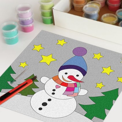 Sněhulák 1 (Velikost 30x30cm)