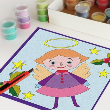 Andělíček (Velikost 30x30cm)