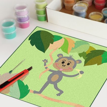 Opice (Velikost 30x30cm)