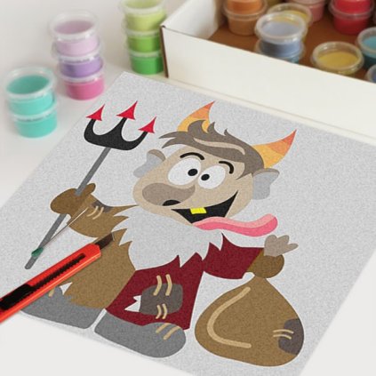 Čert 2 (Velikost 30x30cm)