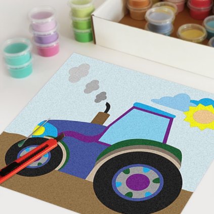 Traktor (Velikost 30x30cm)