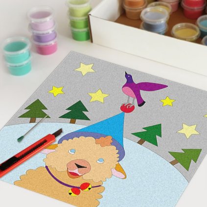 Vánoční ovečka (Velikost 21x21cm)