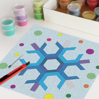 Vánoční vločka (Velikost 21x21cm)